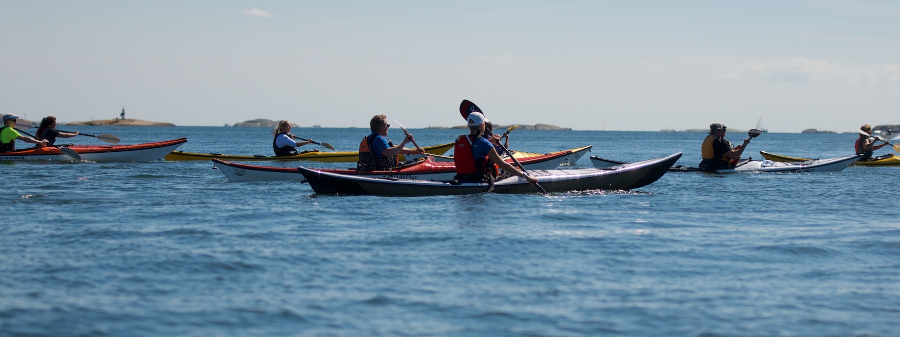 Girl paddling a second hand kayak