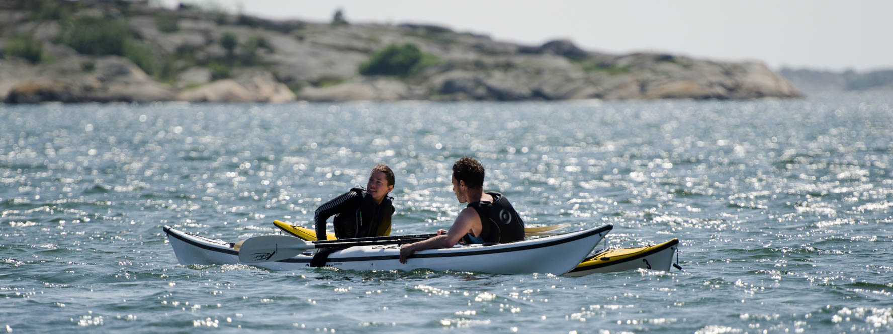 Grundkurs i havskajakpaddling på Escape Outdoors.